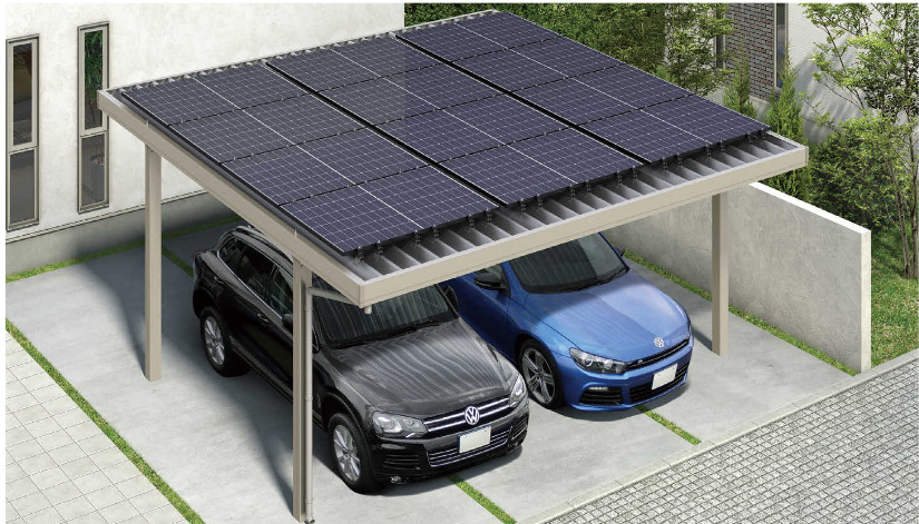 株式会社中部　山形　エクステリア　太陽光搭載カーポート